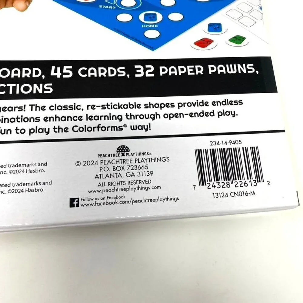 Colorforms 2 In 1 Hasbro Games Sorry & Trouble Car Activity Vacation Classic